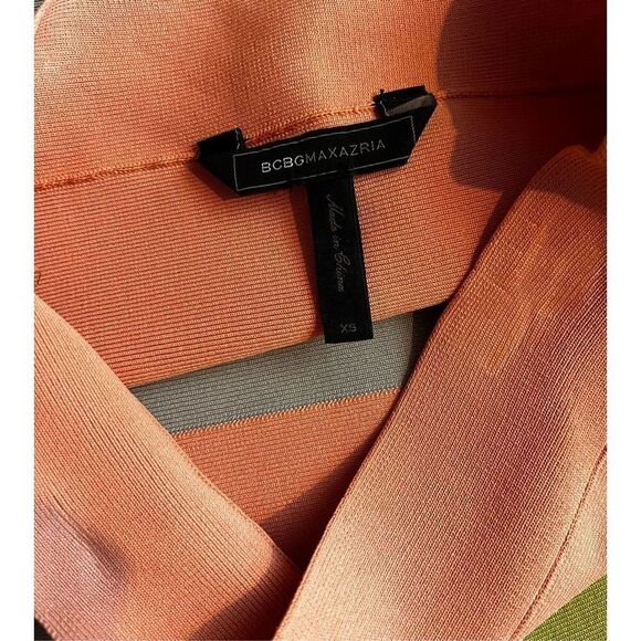 BCBGMaxzaria Scarlett bandage color-block skirt size xs - Picture 3 of 4